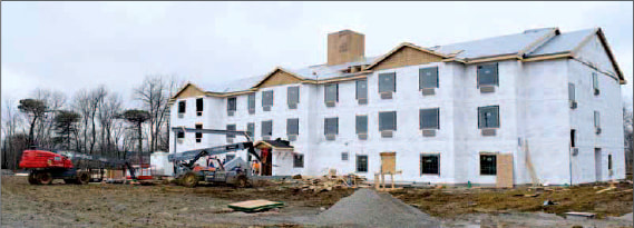 Cobblestone Hotel Urbana construction