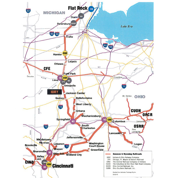 Urbana Rail Map